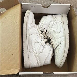 White High-Top Sneakers